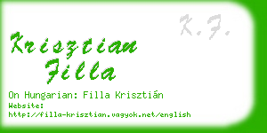 krisztian filla business card